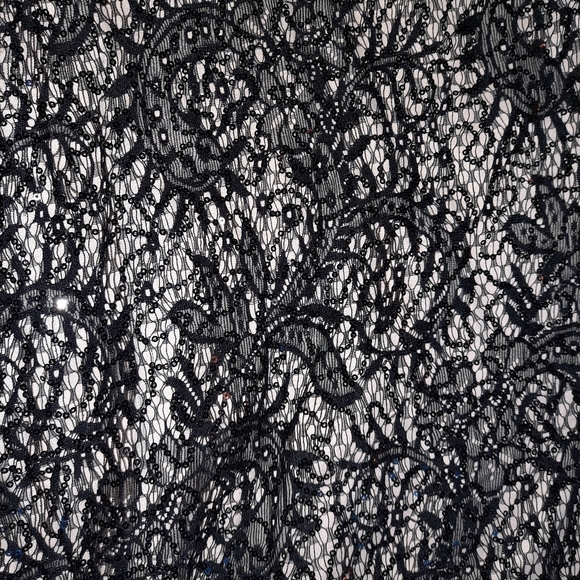 SEQUIN HEARTS PINK & BLK COCKTAIL DRESS - Picture 3 of 5